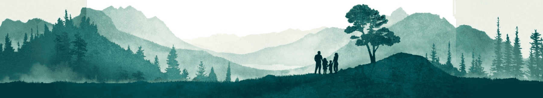 Decorative footer background